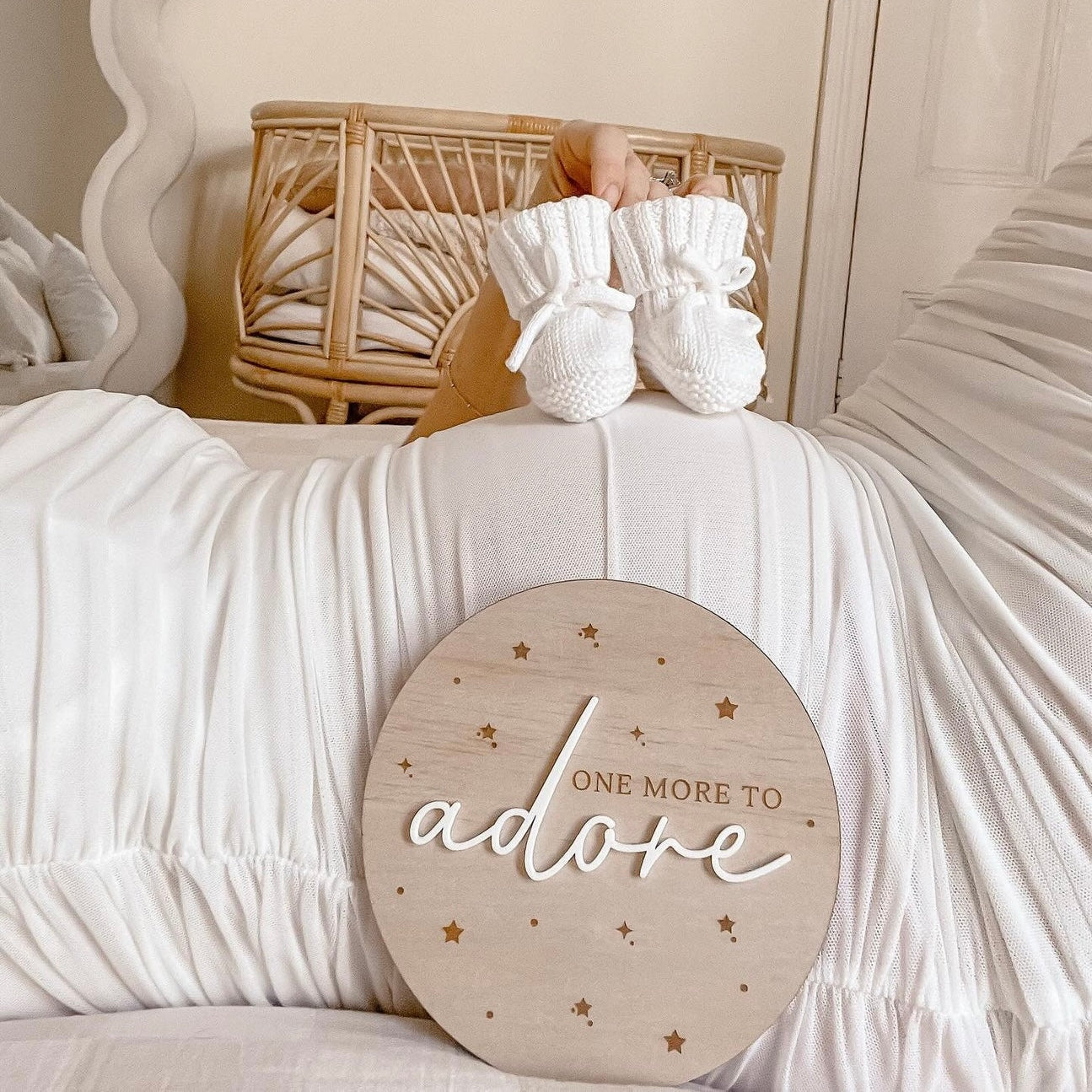 One More to Adore Announcement Plaque