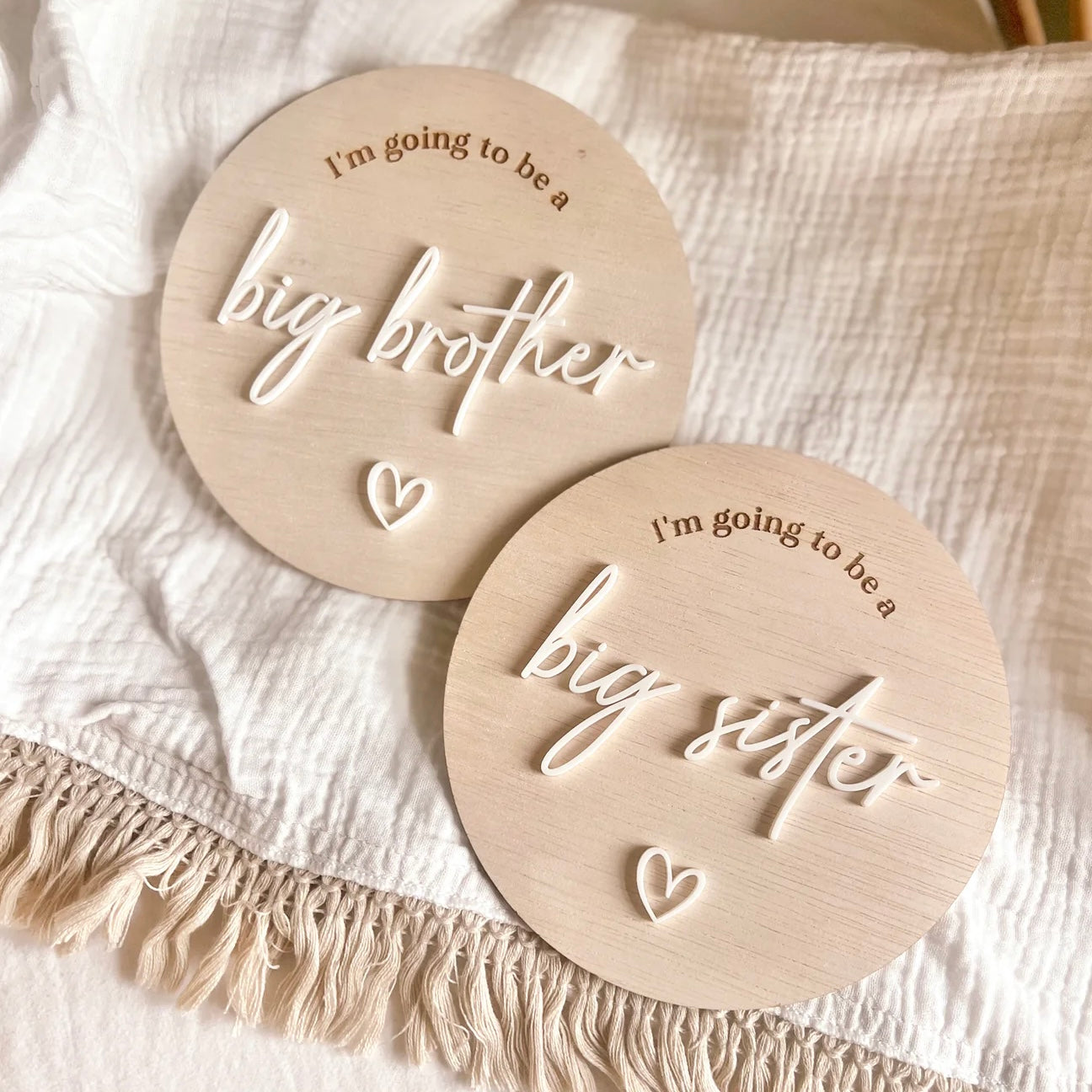 Big Brother / Sister Announcement Wood Plaque