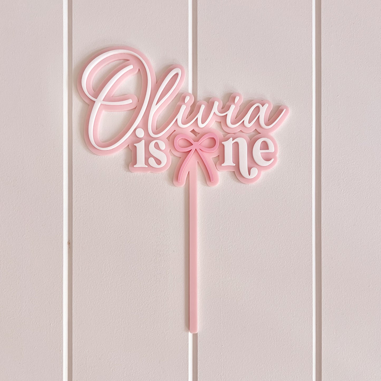 Cake Topper with Bow - Bow Collection