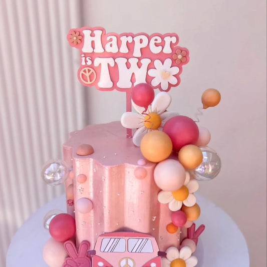 Groovy Cake Topper - 70's Theme