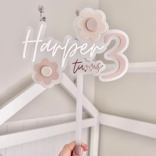 Daisy Cake Topper - Floral Collection