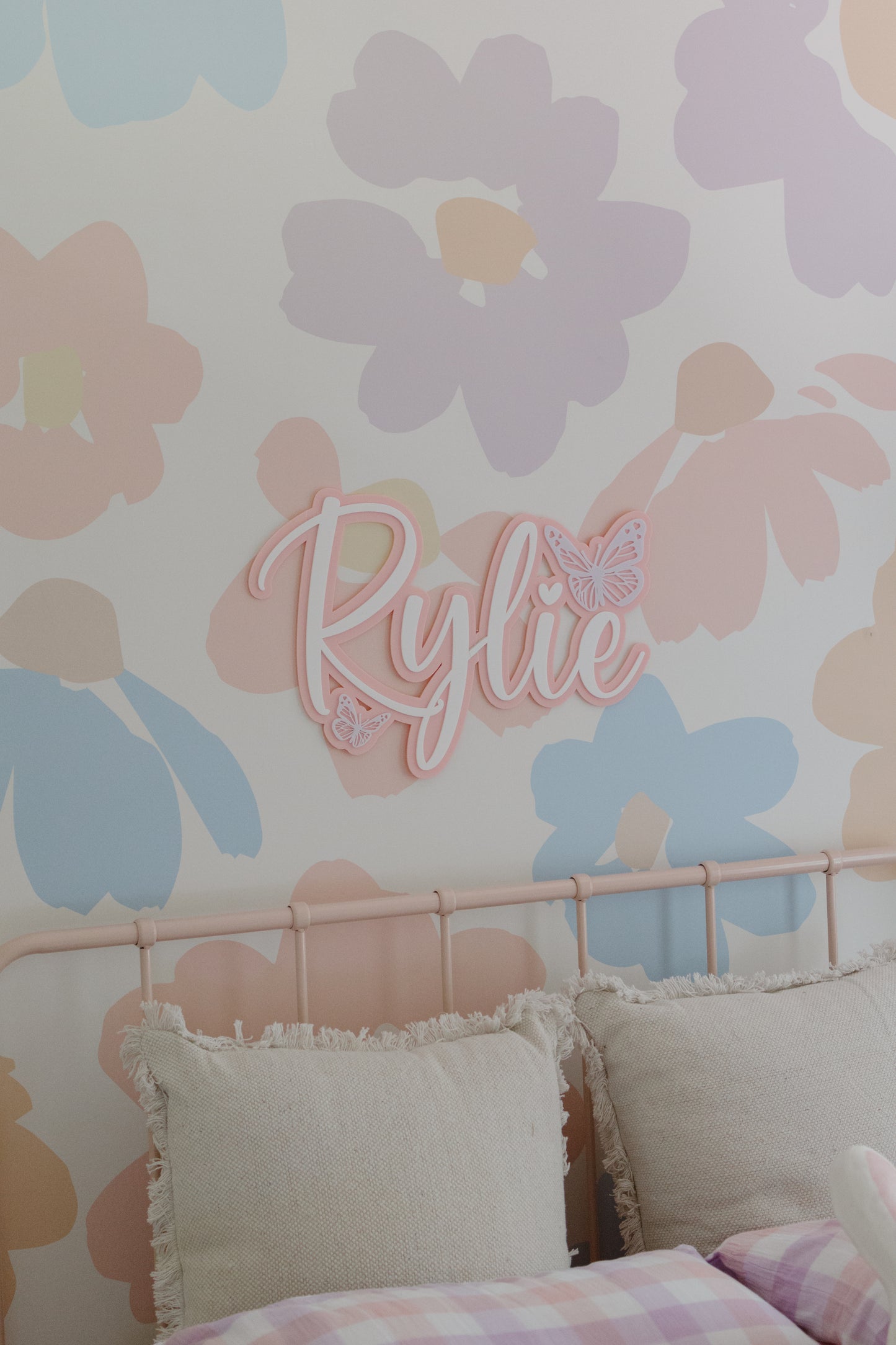 Name Plaque, Double Layer - Butterfly Collection