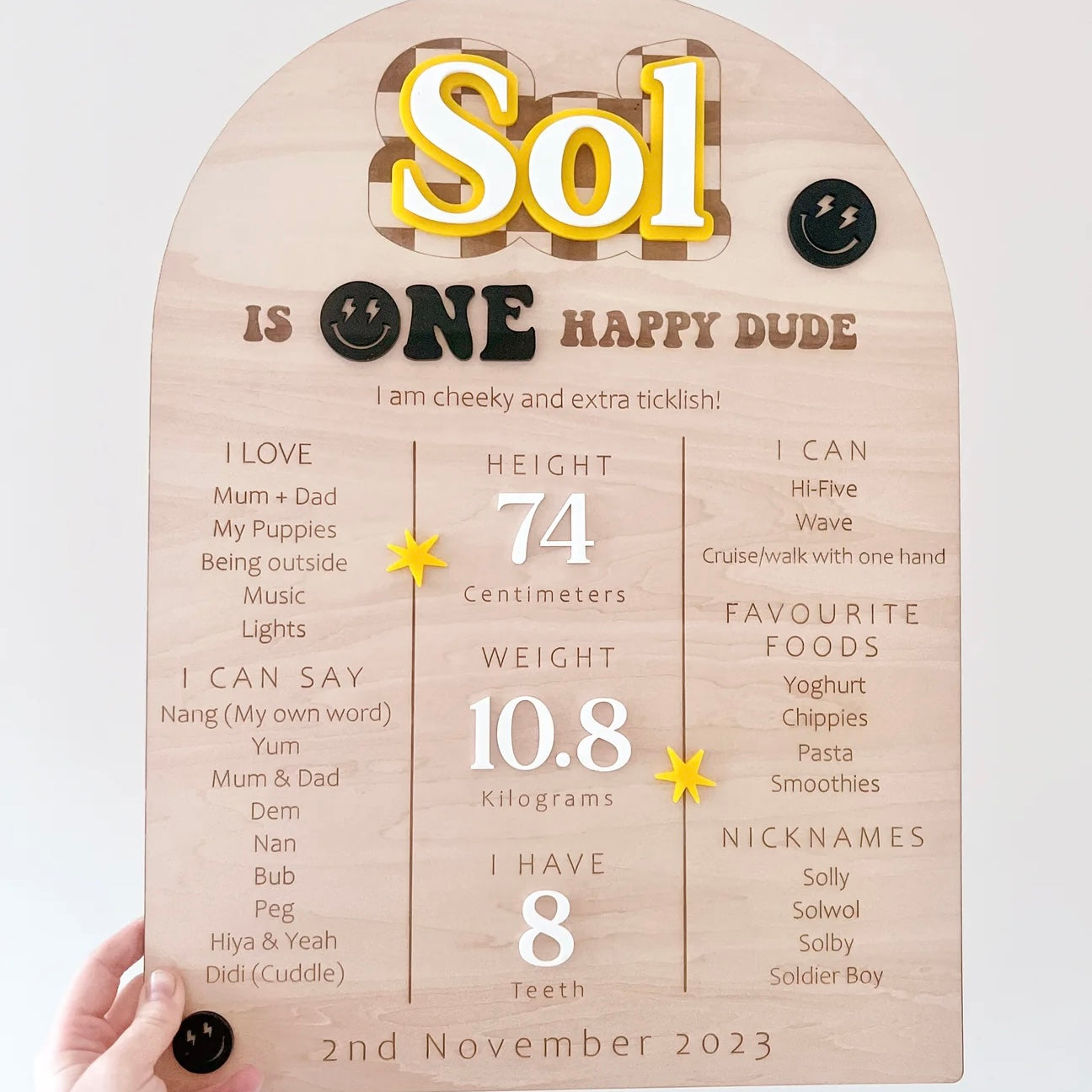 Birthday Milestone Board, Cool Dude - Surf and Sun Collection