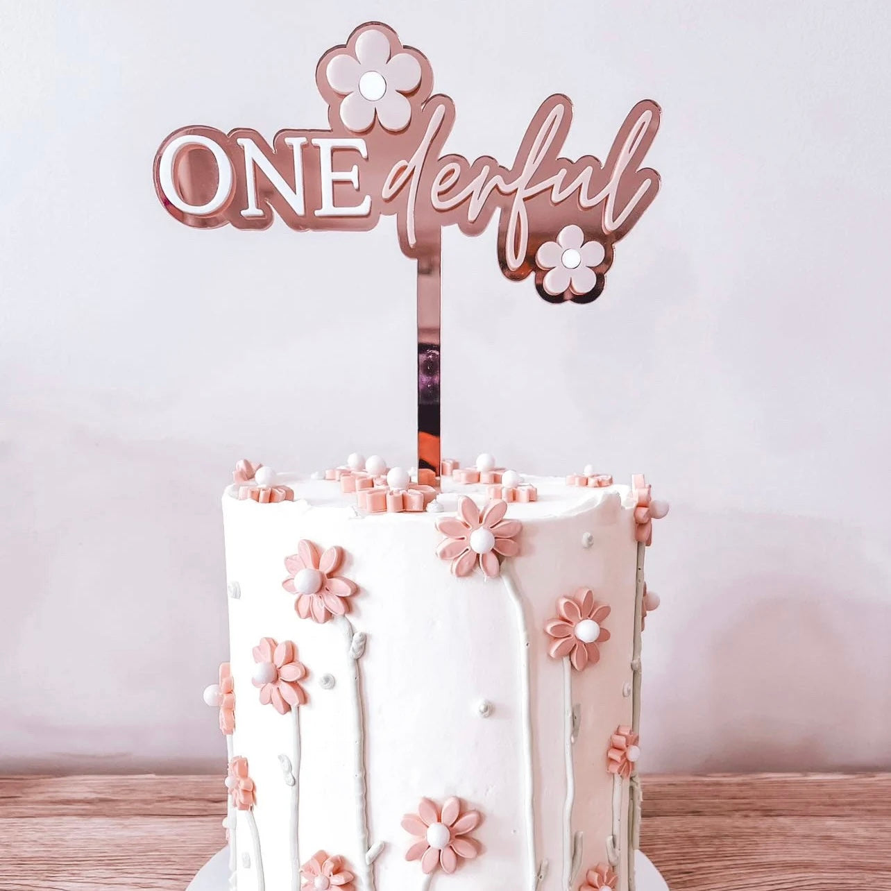 ONEderful Cake Topper - Floral Collection