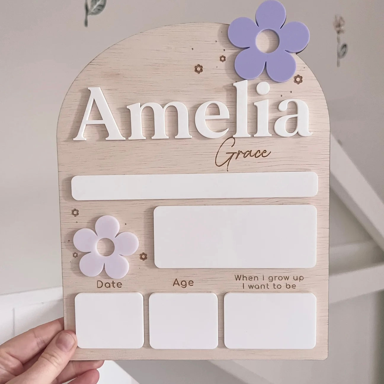 First Day Of Plaque, Daisy - School Collection