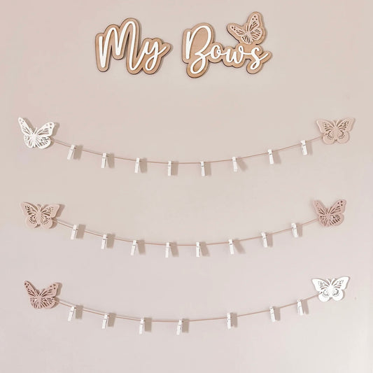 Bow Holder Butterfly -  Large
