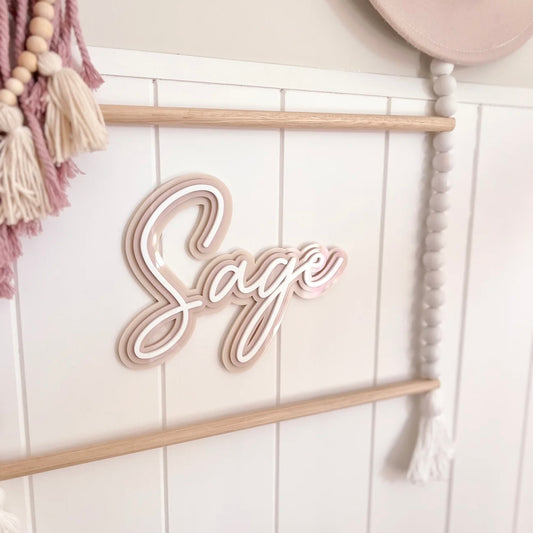 Name Plaque, Triple Layer