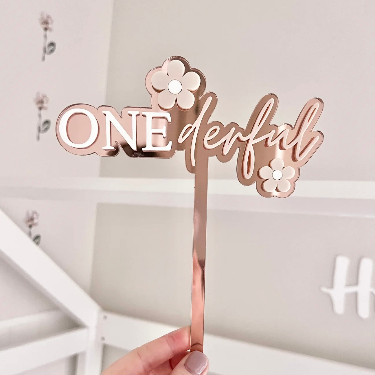 ONEderful Cake Topper - Floral Collection