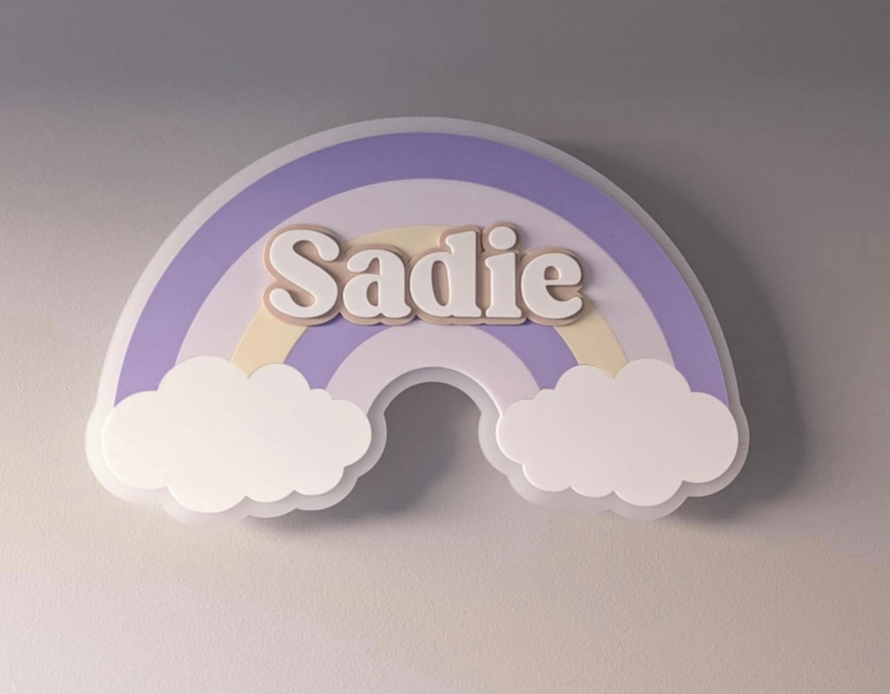 Name Plaque, Large Rainbow - Rainbow Collection