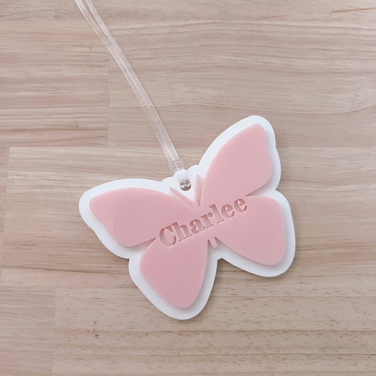 Bag Tag with Butterfly - School Collection