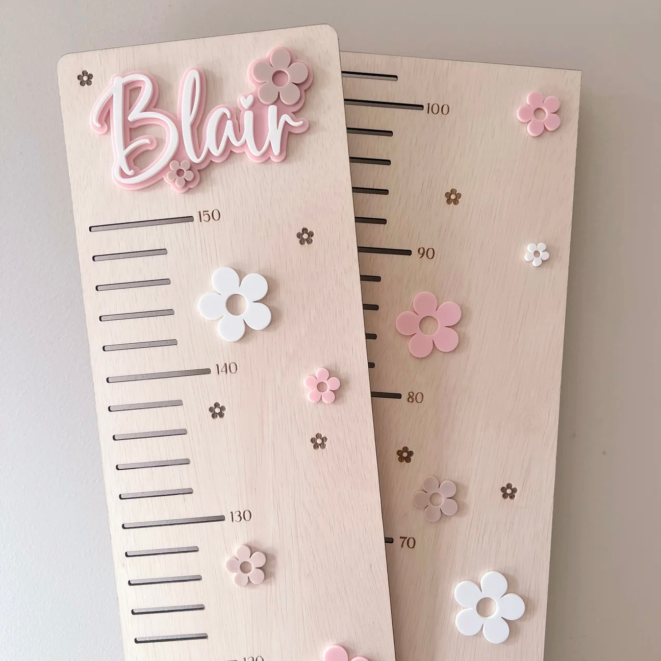 Wooden Height Chart - Daisy Collection