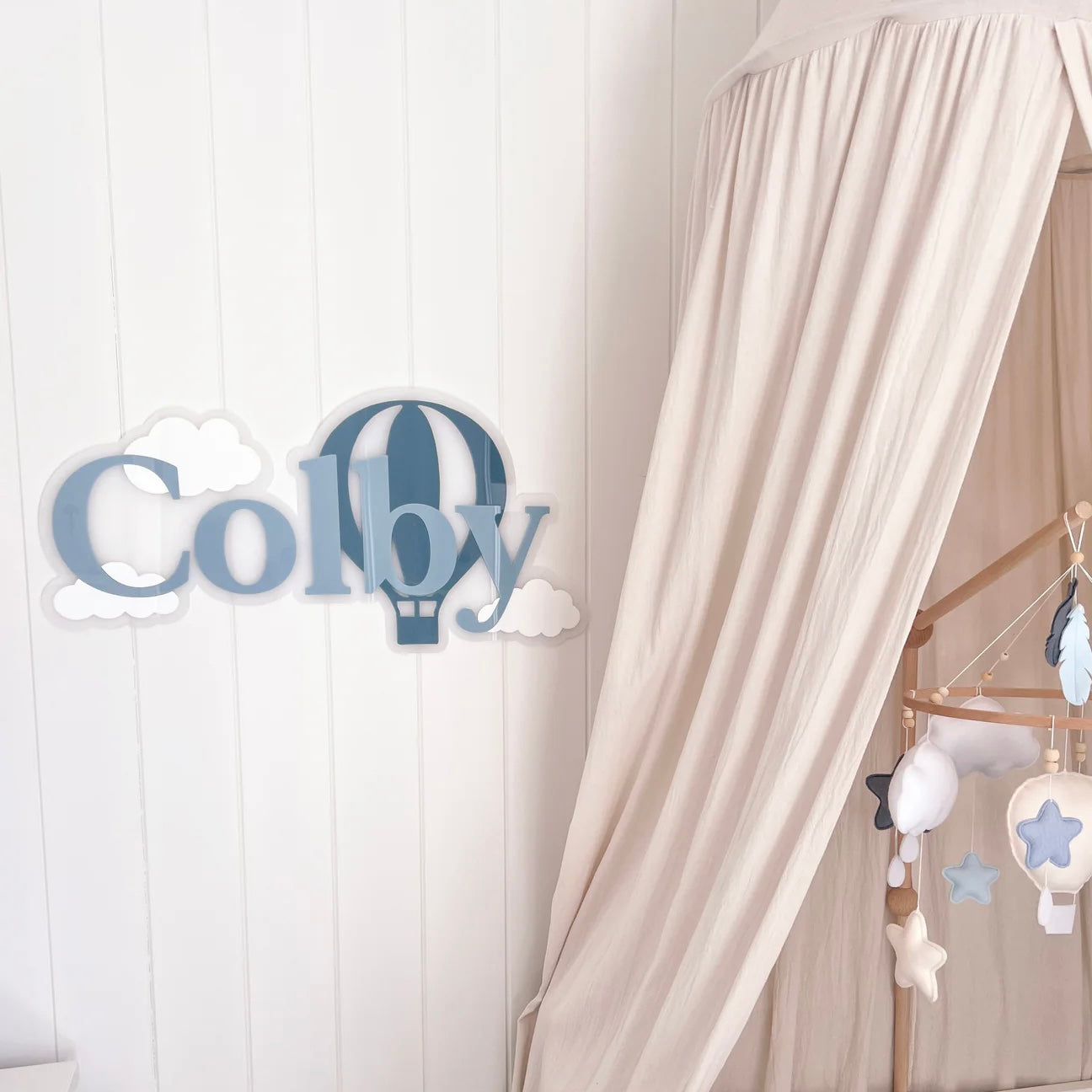 Name Plaque, Double Layer - Hot Air Balloon Collection