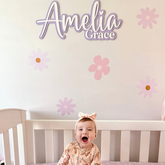 Name Plaque, Double Layer with Two Names