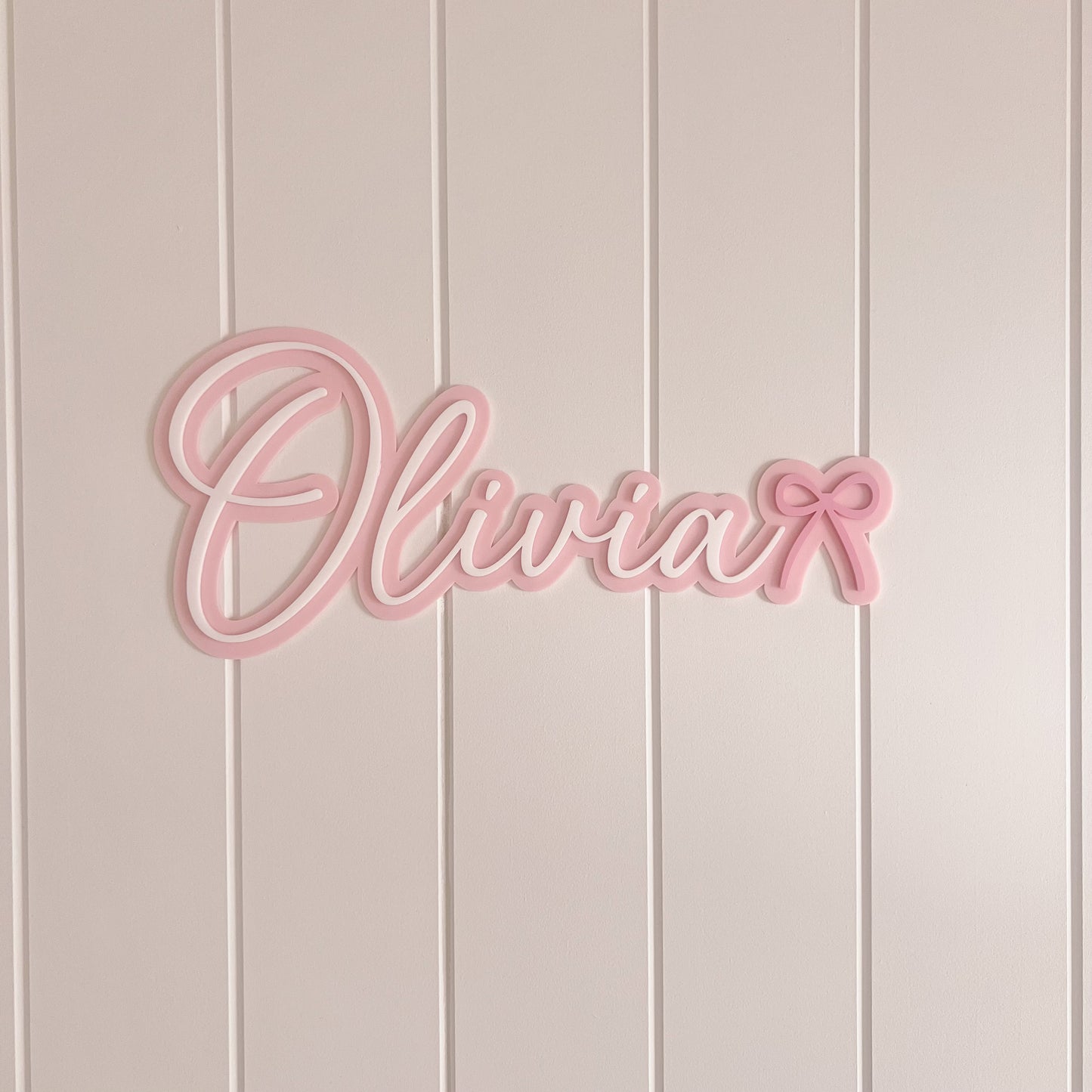 Name Plaque, Double Layer - Bow Collection