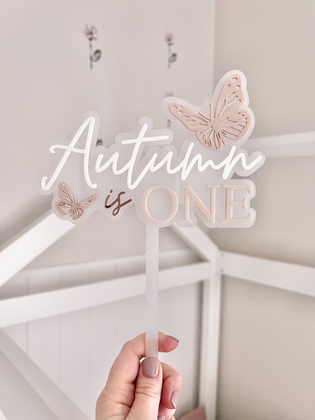 Cake Topper - Butterfly Theme
