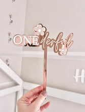 Load image into Gallery viewer, ONEderful Cake Topper - Daisy Theme
